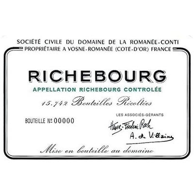 Domaine de la Romanee-Conti Richebourg Grand Cru 1999 (6x75cl)
