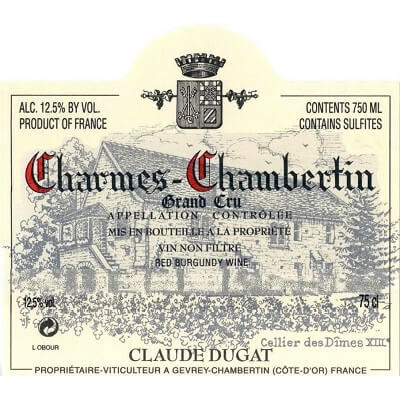 Claude Dugat Charmes-Chambertin Grand Cru 2009 (12x75cl)