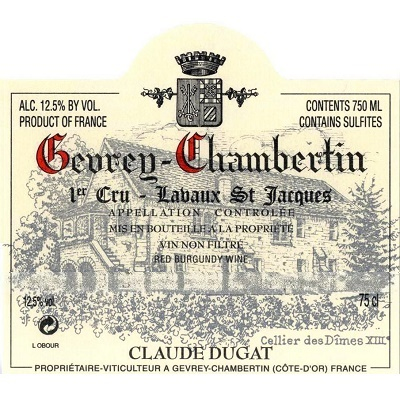Claude Dugat Gevrey-Chambertin 1er Cru Lavaux Saint-Jacques 2017 (12x75cl)
