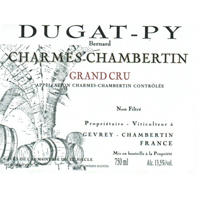 Bernard Dugat-Py Charmes-Chambertin Grand Cru 2018 (6x75cl)