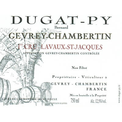 Dugat-Py Gevrey-Chambertin 1er Cru Lavaux Saint-Jacques 2022 (6x75cl)