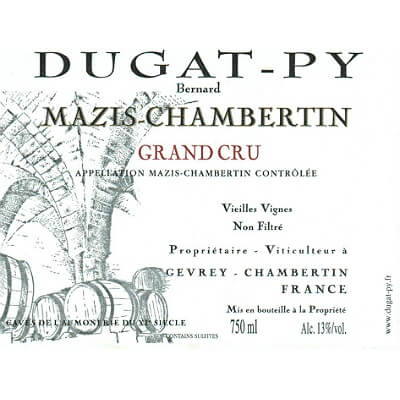 Bernard Dugat-Py Mazis-Chambertin Grand Cru VV 2020 (3x75cl)