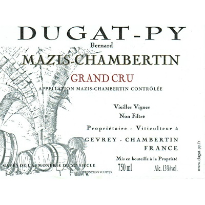 Bernard Dugat-Py Mazis-Chambertin Grand Cru VV 2012 (1x75cl)