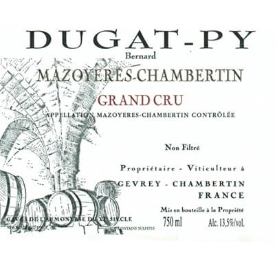Bernard Dugat-Py Mazoyeres-Chambertin Grand Cru 2022 (6x75cl)