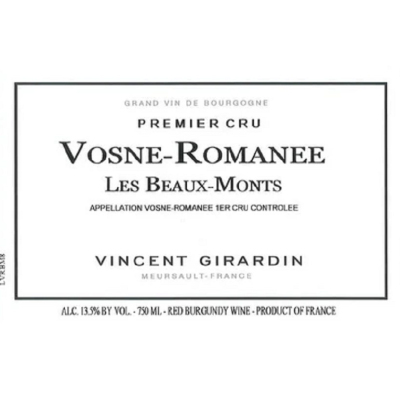 Vincent Girardin Vosne Romanee Beaumonts 2019 (6x75cl)