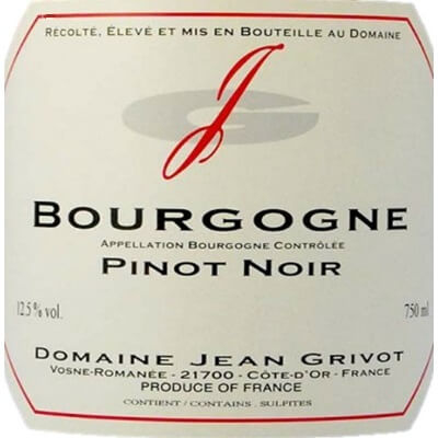 Jean Grivot Bourgogne Rouge 2023 (6x75cl)