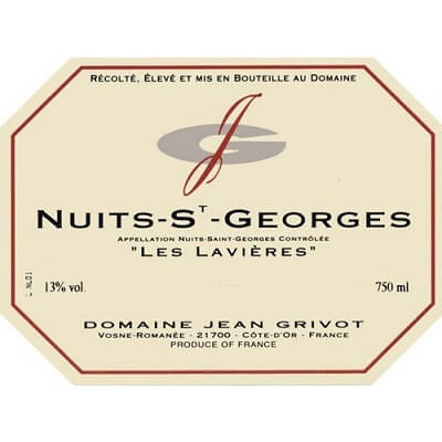 Jean Grivot Nuits-Saint-Georges Aux Lavieres 2022 (6x75cl)
