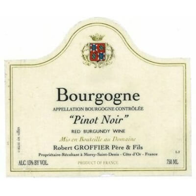 Robert Groffier Bourgogne Rouge 2020 (6x75cl)