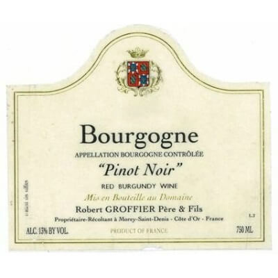 Robert Groffier Bourgogne Rouge 2018 (6x75cl)