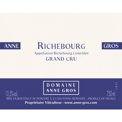 Anne Gros Richebourg Grand Cru 2012 (6x75cl)