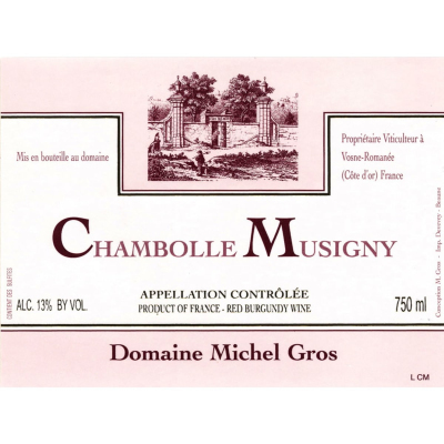 Michel Gros Chambolle Musigny 2014 (12x75cl)