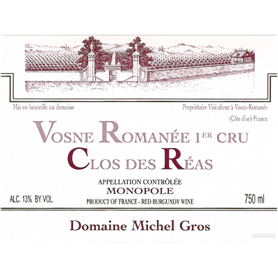Michel Gros Vosne-Romanee 1er Cru Clos des Reas 2017 (6x75cl)