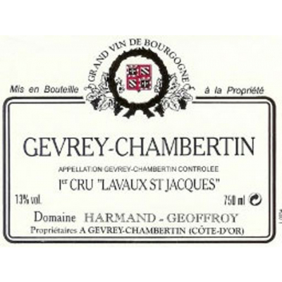 Harmand Geoffroy Gevrey-Chambertin 1er Cru Lavaux St Jacques 2015 (1x150cl)