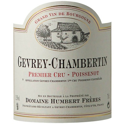 Humbert Freres Gevrey-Chambertin 1er Cru Poissenot 2013 (1x75cl)