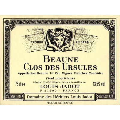 Louis Jadot (des Heritiers) Beaune 1er Cru Clos des Ursules 2021 (6x75cl)