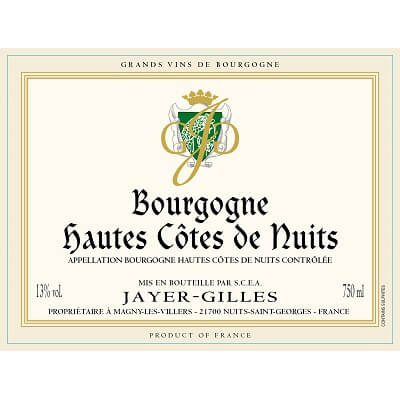 Jayer Gilles Hautes-Cotes-De-Nuits 2017 (6x150cl)
