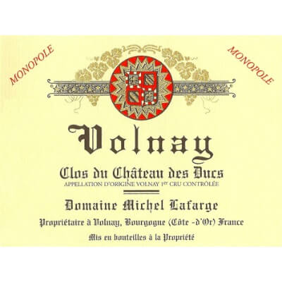 Michel Lafarge Volnay 1er Cru Clos du Chateau des Ducs 2018 (12x75cl)