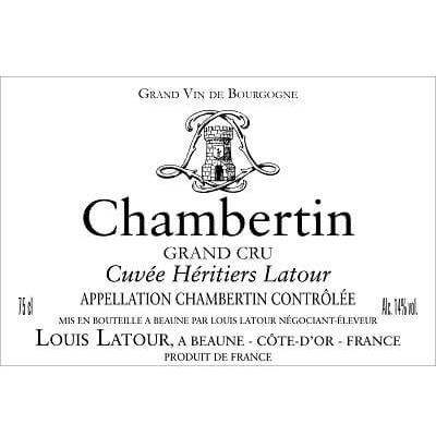 Louis Latour Chambertin Grand Cru Cuvee Heritiers Latour 2012 (1x75cl)