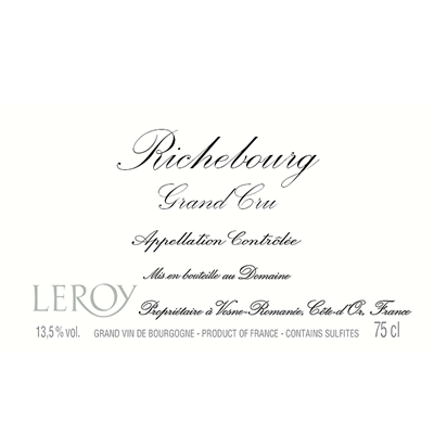Leroy Richebourg Grand Cru 2001 (1x75cl)