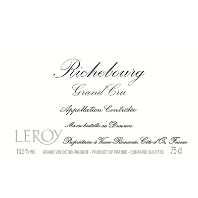 Leroy Richebourg Grand Cru 2014 (3x75cl)