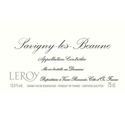 Maison Leroy Savigny-Les-Beaune 2018 (6x75cl)