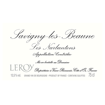 Leroy Savigny-les-Beaune 1er Cru Les Narbantons 2012 (3x75cl)