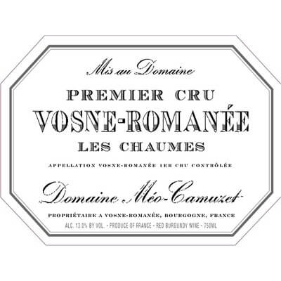 Meo-Camuzet Vosne-Romanee 1er Cru Les Chaumes 2020 (6x75cl)