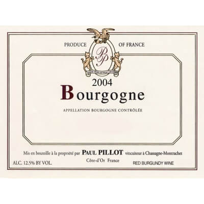 Paul Pillot Bourgogne Rouge 2020 (6x75cl)