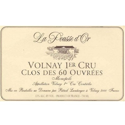 Domaine de la Pousse d'Or Volnay 1er Cru Clos des 60 Ouvrees 2017 (6x75cl)