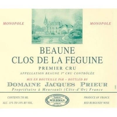 Jacques Prieur Beaune 1er Cru Clos de la Feguine 2018 (6x75cl)