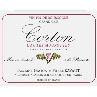 Gaston et Pierre Ravaut Corton Hautes Mourottes 2016 (6x75cl)