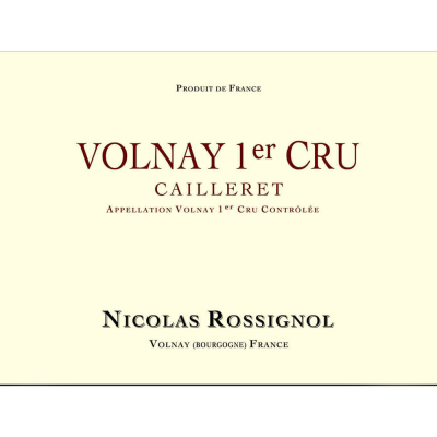Nicolas Rossignol Volnay 1er Cru Les Caillerets 2017 (6x75cl)