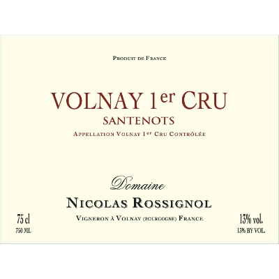 Nicolas Rossignol Volnay 1er Cru Santenots 2018 (6x150cl)