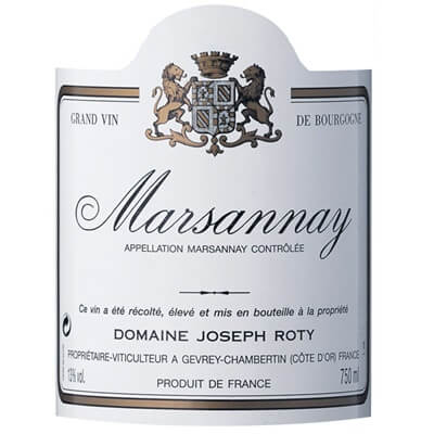 Joseph et Philippe Roty Marsannay 2020 (12x75cl)
