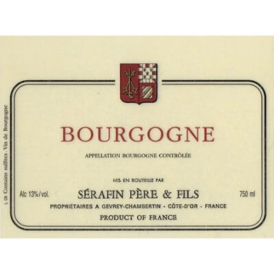 Serafin Pere & Fils Bourgogne Rouge 2021 (12x75cl)