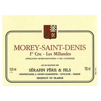 Serafin Pere & Fils Morey-Saint-Denis 1er Cru Les Millandes 2010 (1x75cl)