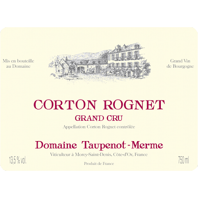 Taupenot Merme Corton-Rognet Grand Cru 2012 (6x75cl)