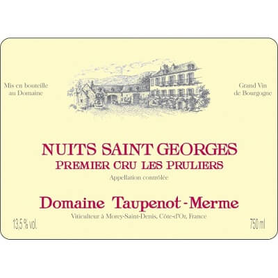 Taupenot Merme Nuits-Saint-Georges 1er Cru Les Pruliers 2019 (6x75cl)