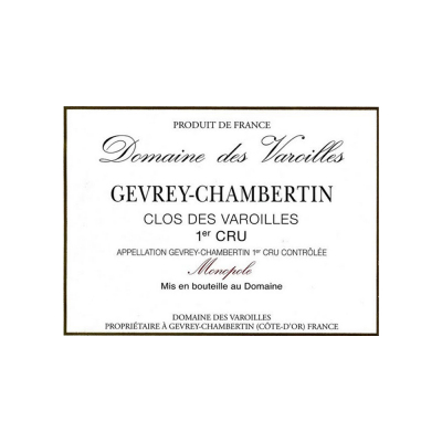 Varoilles Gevrey-Chambertin 1er Cru Clos des Varoilles 2016 (6x75cl)