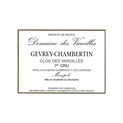 Varoilles Gevrey-Chambertin 1er Cru Clos des Varoilles 2018 (6x75cl)