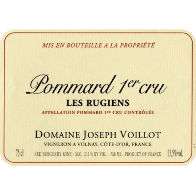 Joseph Voillot Volnay 1er Cru Les Rugiens 2018 (1x75cl)