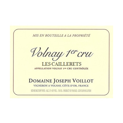 Joseph Voillot Volnay 1er Cru Les Caillerets 2018 (6x75cl)