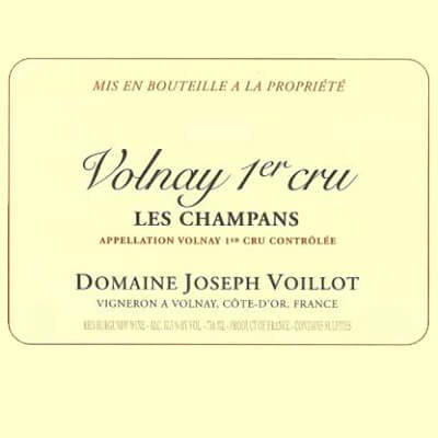 Joseph Voillot Volnay 1er Cru Les Champans 2016 (12x75cl)