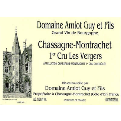 Guy Amiot Chassagne-Montrachet 1er Cru Les Vergers 2020 (6x75cl)