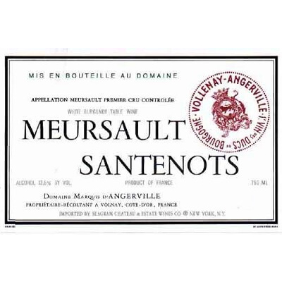 Marquis d'Angerville Meursault 1er Cru Santenots 2022 (6x75cl)
