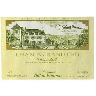 Billaud-Simon Chablis Grand Cru Vaudesir 2021 (6x75cl)