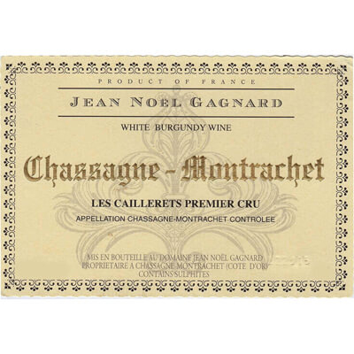 Jean-Marc Blain-Gagnard Chassagne-Montrachet 1er Cru les Caillerets 2019 (6x150cl)