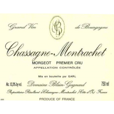 Jean-Marc Blain-Gagnard Chassagne-Montrachet 1er Cru Morgeot Blanc 2020 (6x75cl)
