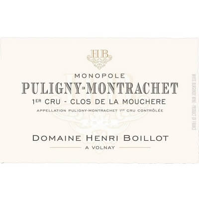 Henri Boillot Puligny-Montrachet 1er Cru Clos de la Mouchere 2022 (4x75cl)