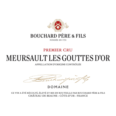 Bouchard Pere & Fils Meursault 1er Cru Les Gouttes d'Or 2022 (6x75cl)